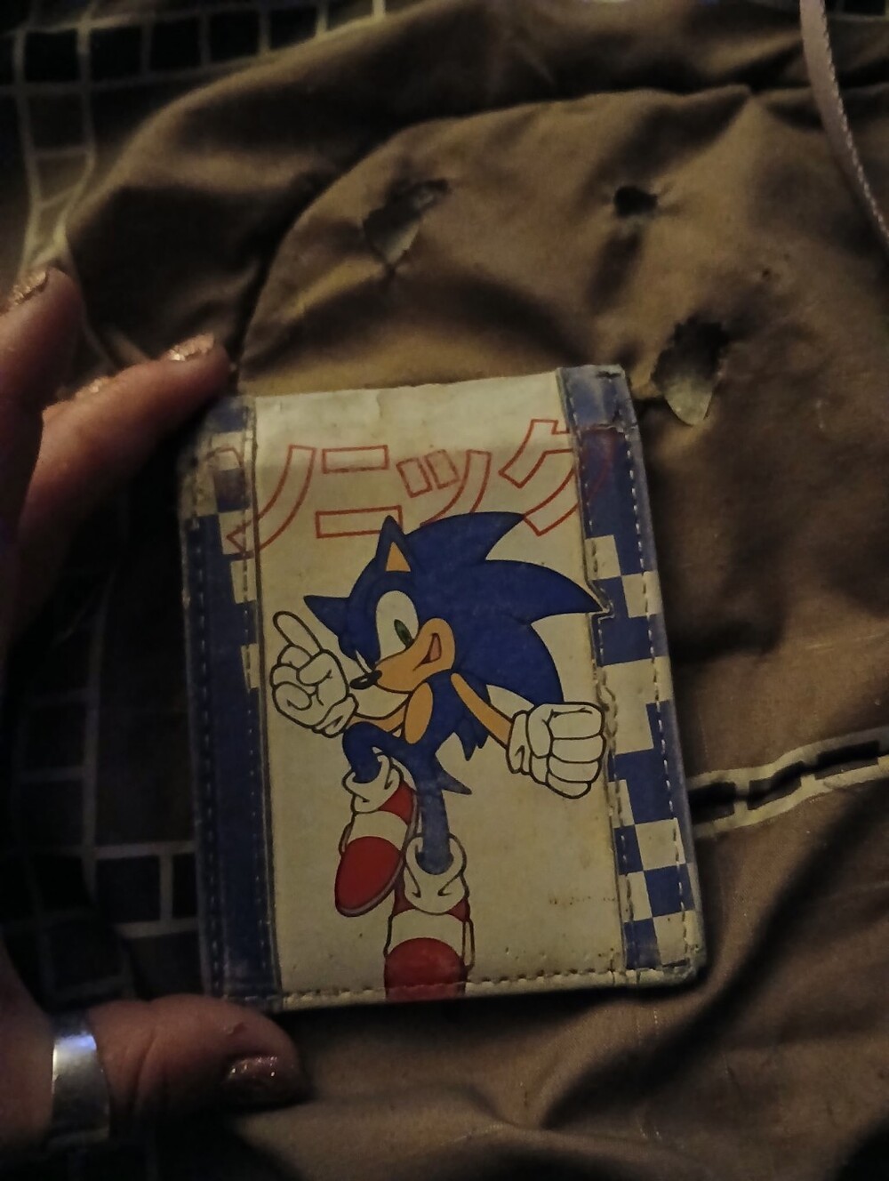 Sonic The Hedgehog Blue Money Clip Wallet